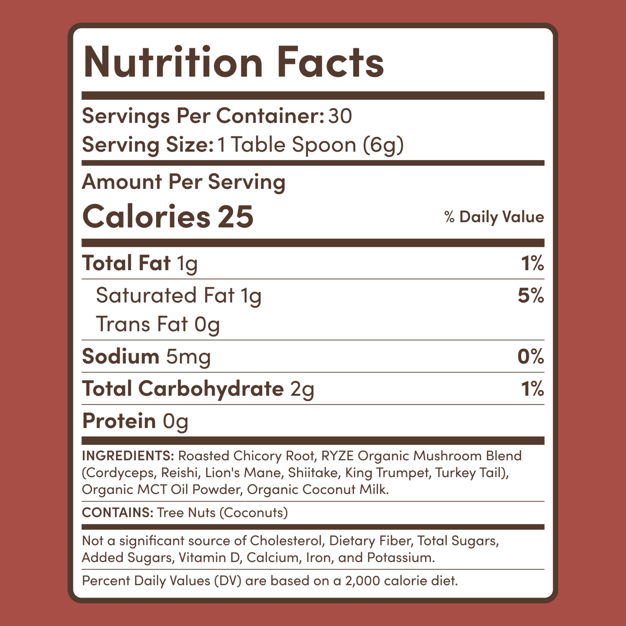 Mushroom Chicory (1 Pack - 30 Servings)